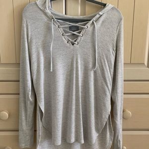 Aerie cream hoodie sweatshirt